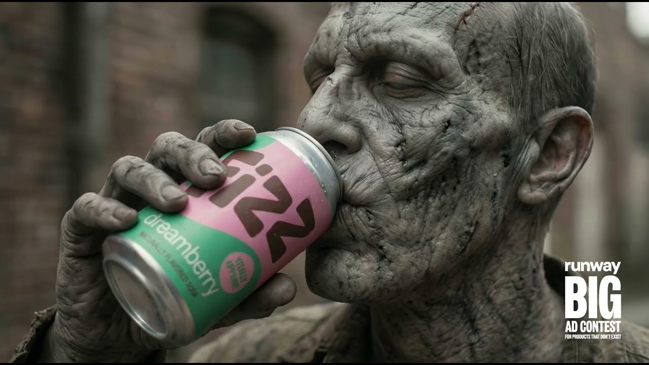 Still from The Last Vending Machine - Fizz Soda / Runway Big Ad Contest
