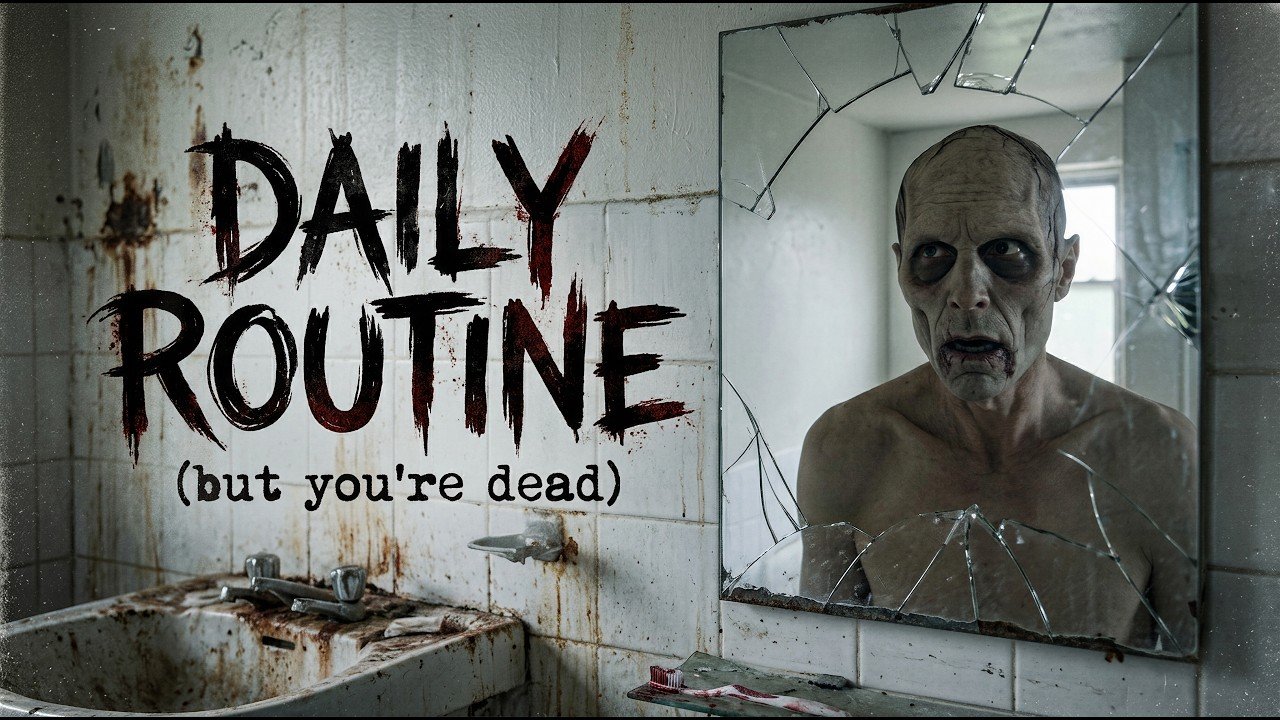 Still from SOMETHING IS COMING. / DAILY ROUTINE (BUT YOU'RE DEAD) - Teaser