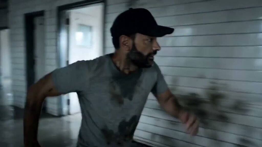 Still from NO EXIT / Still Walking / AI Zombie Action Sequence Created with DIREC