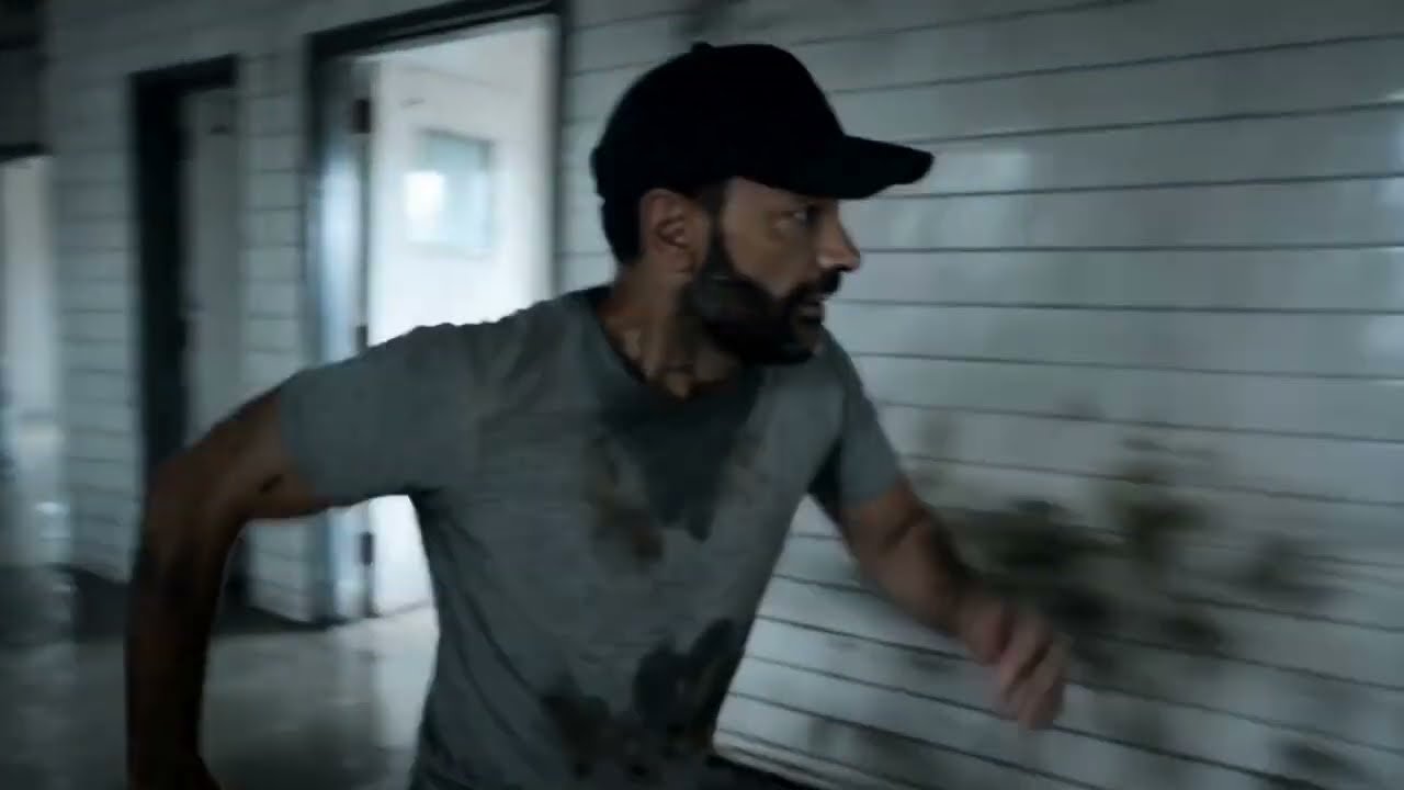 Still from NO EXIT / Still Walking / AI Zombie Action Sequence Created with DIREC